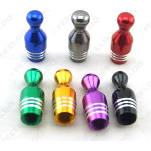FEELDO 400Pcs For Car Bike Motorcycle Bowling-shaped Alloy Valve Caps MTB BMX Tire Valve Anti-Dust Covers #FD-980