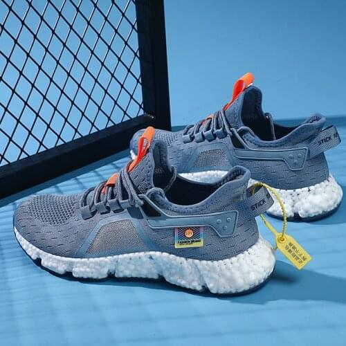 New Mens Running Shoes Breathable Sneakers Popcorn Particles Running Shoes Fluorescent Autumn Outdoor Men Shoes tenis feminino