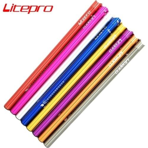 Litepro A61 Ultra-light Folding Bike Seatpost 33.9mm*600mm Aluminum Alloy CNC Bike Seat Post Bicycle Seat Tube