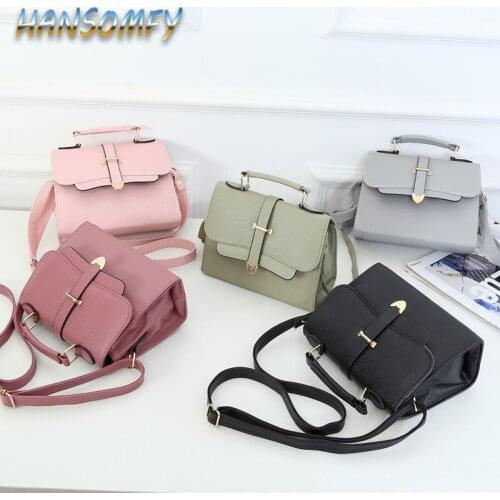 HANSOMFY New Korean Version The Small Square Women Bag Fashion Handbags Retro Shoulder Bag Messenger Bag Mobile Phone Bag LZ-52
