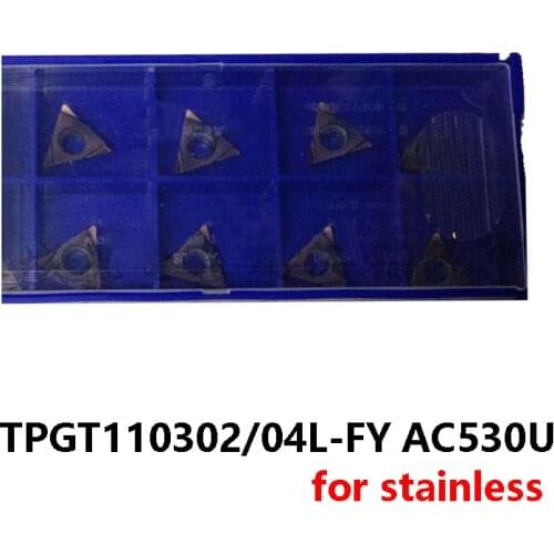 Original TPGT 110302 110304 TPGT110302L-FY TPGT110304L-FY AC530U Carbide Inserts Lathe Tool Tunring Tool TPGT110302 TPGT110304