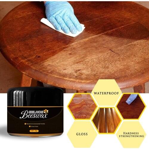 1PC Wood Beeswax Complete Solution Furniture Care Beeswax Household Cleaning Waterproof Beewax Furniture Maintenance Supplies