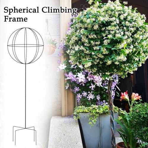 Spherical Plant Stand Climbing Frame Gardening Balcony Green Plant Flower Shelf Garden Decor