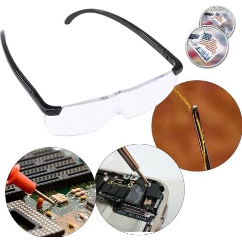 Portable Magnifying Glass 1.6X Frameless Eye Protection Magnifying Glasses Power Magnifier Knitting Magnifying Glass