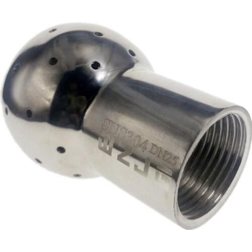 WZJG 1/2" Thread Female Cleaning Spray Ball Stainless Steel Sanitary Pipe Fittings Fix/Rotary Tank Cleaning Ball Head