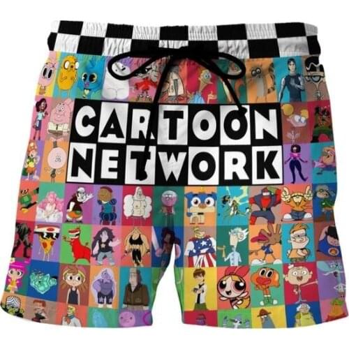 New Women/Mens 3D Printed Shorts Cartoon Collage Men Harajuku Fashion Leisure Vacation Swimming Beach Funny Casual Short Pants