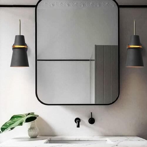 Nordic wall lights creative simple modern living room staircase aisle bedroom warm bedside macaron wall lamp