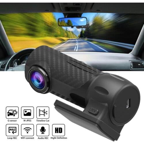 Universal Mini HD 1080P Car DVR WiFi Parking Monitor G-sensor Video Recorder Dash Camera 140 Lens Car Accessories Interior