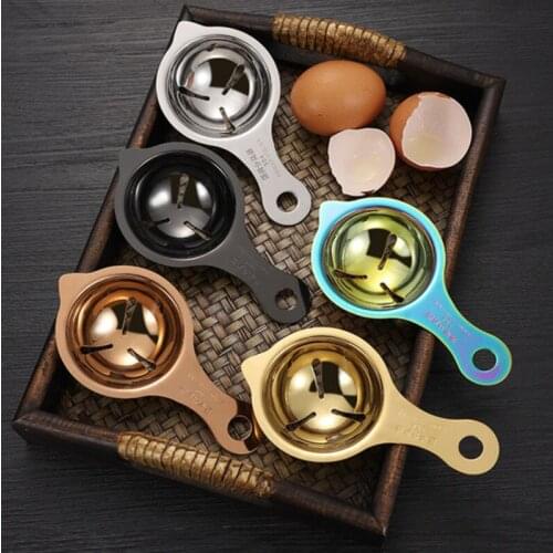 1PC Egg Yolk Separator Household Baking Egg 304 Stainless Steel White Liquid Filter Egg Separation Artifact kitchen items