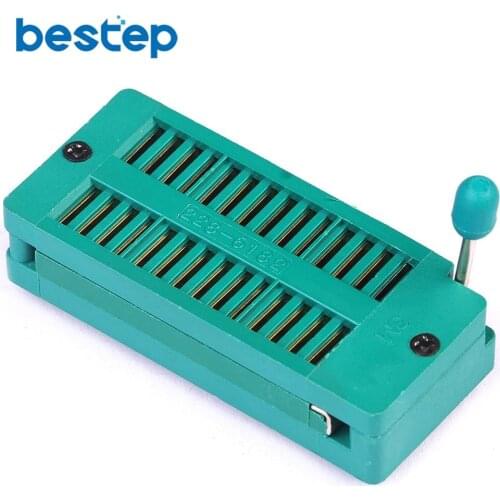 1PCS 28 Pin 28P Lock Seat Universal ZIF Socket IC Test and Program