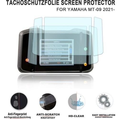 2 PCS For Yamaha MT-09 MT09 FZ-09 SP 2021+ 9H Speedometer Instrument Screen Protector