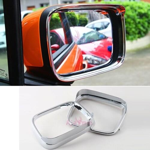 2016-2017 Door Mirror Rain Shield Trims Protector ABS Chrome Car Styling For Jeep Renegade Accessories