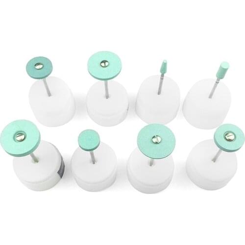 5PCS Ceramic Diamond Polishing Head Dental Lab Ceramic Diamond Grinder Zirconia Porcelain Polish