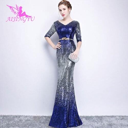 AIJINGYU Plus Size Evening Dress Party Sexy Gown 2021 Women Elegant Formal Special Occasion Dresses Fashion Ball Gowns FS262