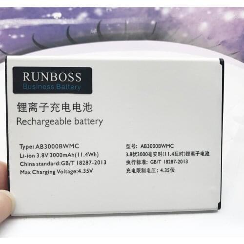 100% NEW High Quality Original 3000mAh AB3000BWMC Battery For PHILIPS Xenium CTI928 I928 Cell Phone Batteries