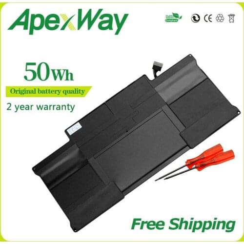 ApexWay Battery For MacBook Air 13" Model A1369 Mid 2011, A1466 A1405 Battery 020-7379-A MC965 MC966 MD231 MD232 2 year warranty