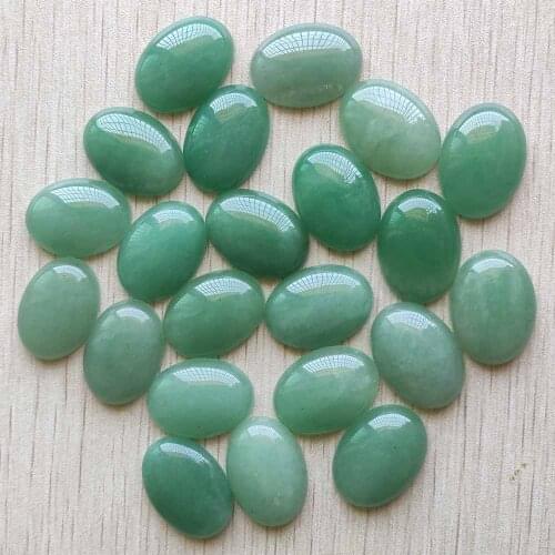 2018 fashion good quality green aventurine stone Oval CAB CABOCHON for jewelry Accessories beads 25x18mm wholesale 20pcs free