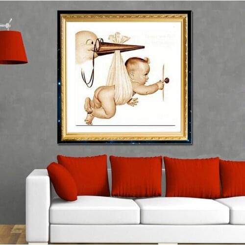 Baby Diamond Pattern Angel cross-stitch Kit Crafts Beadwork Full Diamond Embroidery Ribbons Picture Rhinestones Home Decoration