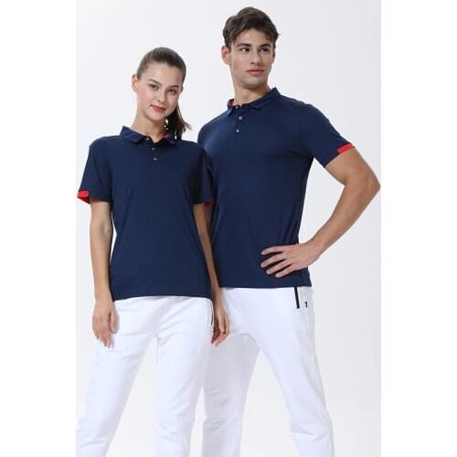 Stock POlo Tshirt Golf Polo shirt 125G polyester quick dry sports polo collar tshirt eight colors outdoor running polo shirt