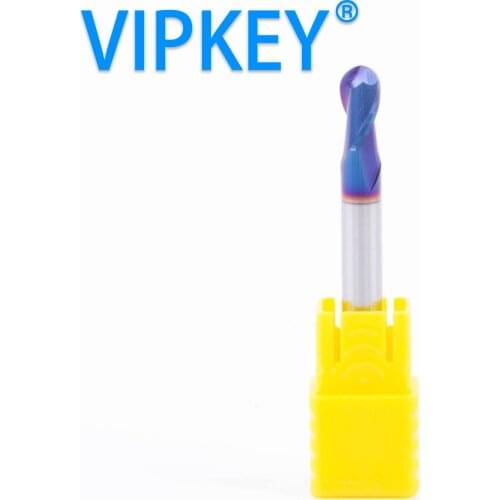 R2.5*5d*50L imported hard carbide ball end milling flutes vertical milling cutter HRC65 key drill bits locksmith supplies