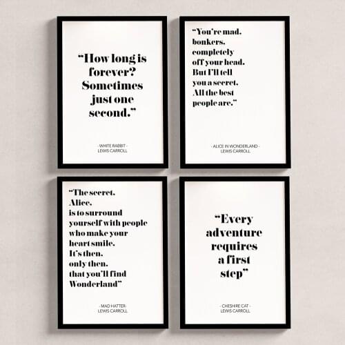 Wooderland Quote Canvas Poster and Print Scandinavian Style Fairytale Painting Decorative Picture Modern Living Room Decoration