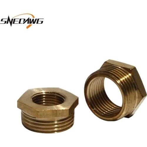 Brass Pipe Fitting Joint 20mm/25mm/32mm Female Male Thread Pipe Fitting 1/2'' 3/4'' 1'' Water Pipe Fitting Plug