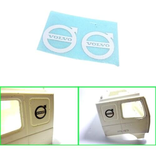 Metal Window Sticker Decoration for 1/14 Tamiya RC Truck Trailer Tipper Volvo FH12 56312 Car Diy Parts