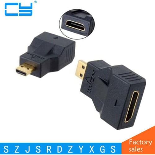 Micro HDMI Male to Mini HDMI Female Adapter Cable free shipping