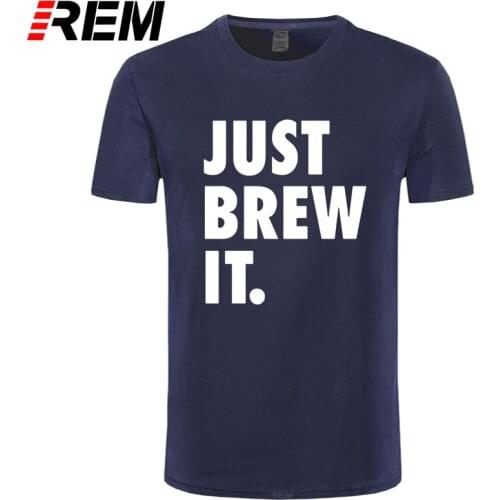 REM tee Funny Brew Beer T Shirt IPA Graphic Tshirt Men Cotton O Neck Wine T-shirts High Street Camiseta Basic Tops