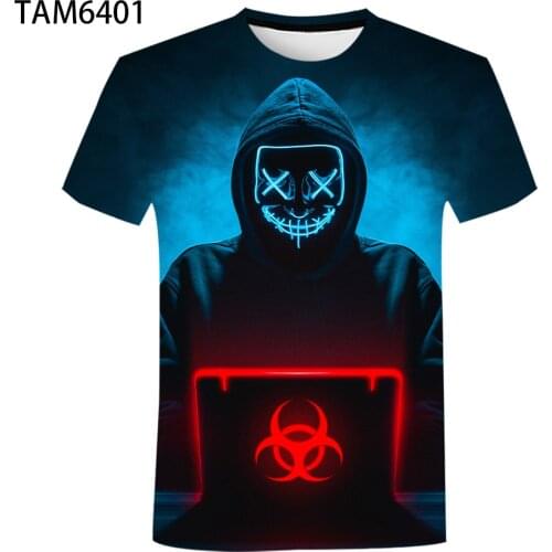 Fashion Computer Expert (Hacker) 2021 Anonymous Slogan 3D Printing Funny T-shirt Novelty T-shirt for Men and Women