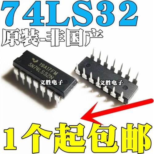 New and original SN74LS32N HD74LS32P DIP14 4 sets of 2 inputs or gates