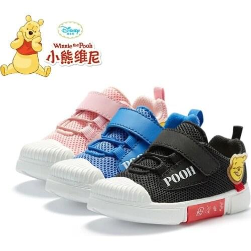 Original Disney Winnie the Pooh Childrens Shoes 1--3 Years Old Toddler Shoes Childrens Casual Shoes Childrens Board Shoes