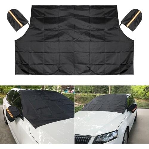 Half Size Car Covers Magnetic Windshield Sunshades Frost Snow Ice Shield Shade Windscreen Car Cover Sun Shade Protector Mat