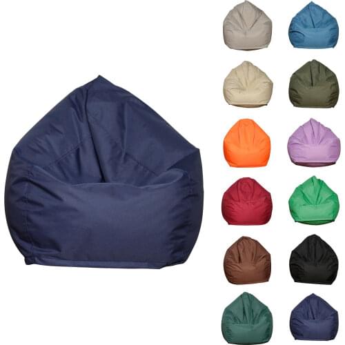 Multi Colors Bean Sofa Covers Solid Color Bean Bag Lazy Lounge Chairs Couch Sofa Cover Interior Office Home Decoration