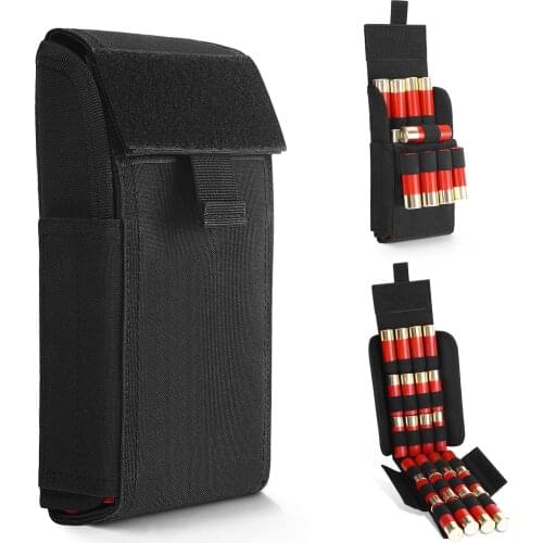 Tactical 25 Round Shell Holder Portable 12 Gauge Molle Waist Bag Military Shotgun Bullet Ammo Pouches Hunting Accessories