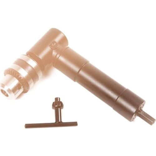 High Quality Aluminium Head Right Angle Drill Attachment 90 Degree Chuck Key Handle Adaptor For Electric Tool Accessories