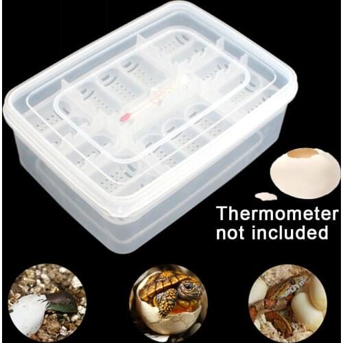 Pet Reptile Lizard Snake Gecko 16 Grids Egg Hatcherys Breeding Box Case Incubator Without Thermometer