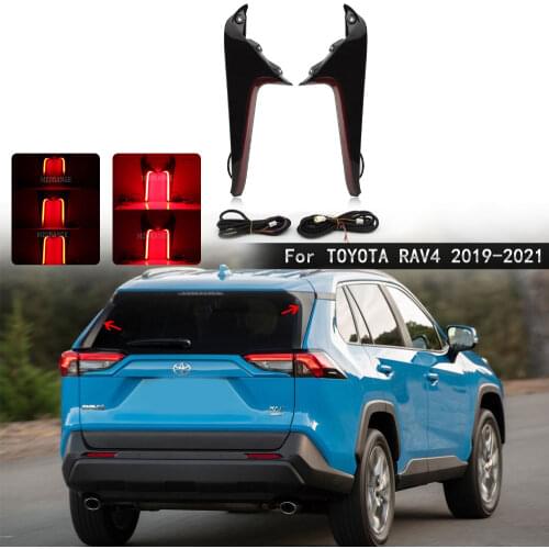 LED High Mounted Rear Tail Light Driving Turn Signal Reflector Dynamic Brake For Toyota RAV4 2019 2020 2021
