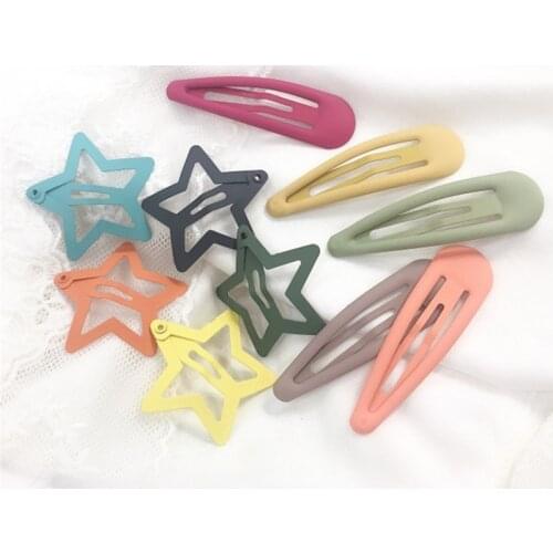 High Quality Pentagram Geometric Hairpins Gift Women Girls Kids Children Hair Clips Pin Barrettes Accessories Hairclip Headdress