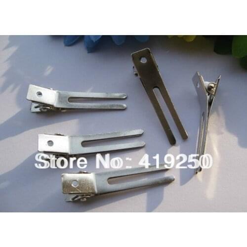 350pcs 4.5cm Double Prong Alligator Curl Clips - for hairbow hair bows