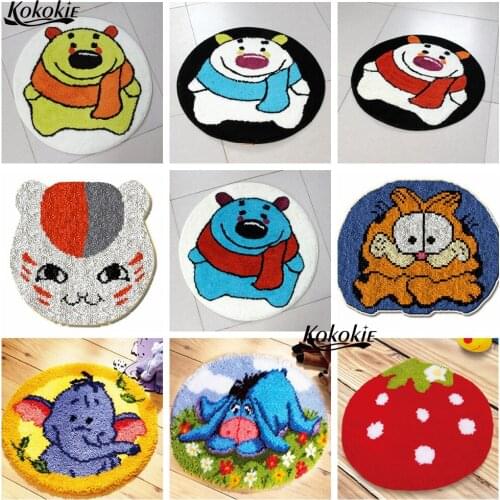 Latch hook rug cushion mat diy tapestry kits cartoon printed canvas accessories 3d carpet needle for carpet Foamiran for crafts