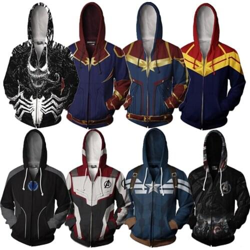 Endgame Hoodie Cosplay Jacket Sweatshirt Costumes Quantum Realm Pants Superhero Hoodies Long Suit Costume