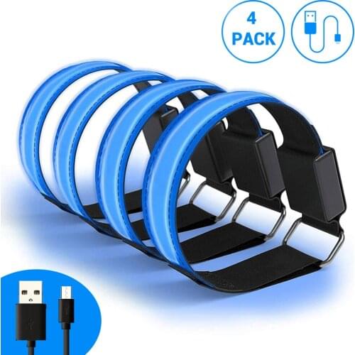 1/4PCS Outdoor Sports Night Running Armband Led Light Safety Belt Arm Warning Wristband Cycling Bicycle Party Sport Night Light