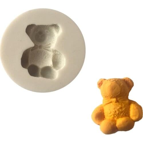 1PC Bear Shaped Fondant Silicone Mold Chocolate Pastry Tool Craft Cake Decorating Tools Candy Baking Mold