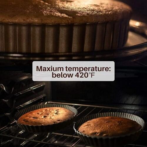 Tart Pan 1 Pcs 9 Inch Pie Pan and 6 Pcs 4 Inch Quiche Pan with Removable Bottom and Non-Stick Fluted Quiche Pie Pan