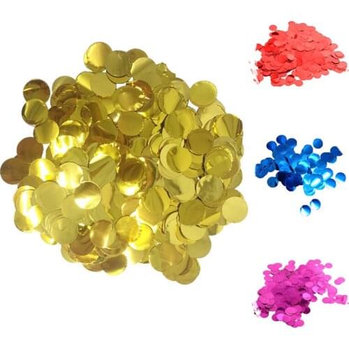 10G/Bag Aluminum Gold Round Confetti Dots For Wedding Party Birthday Baby Shower Wedding Supply Balloons Filling Decorations
