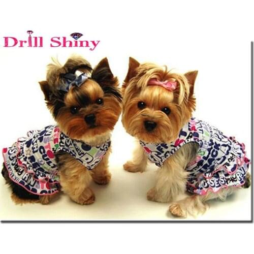 2017 diy animal diamond painting cross stitch diamond embroidery dog full square diamonds mosaic pictures Mosaic embroidered