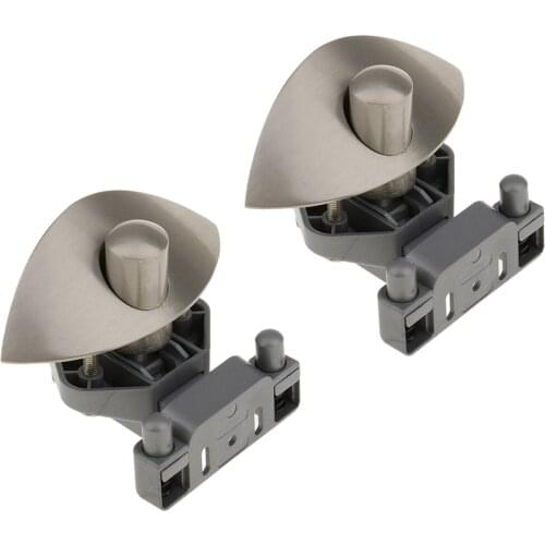 2x Zinc Alloy Half Moon Push Latch Knob Drawer Cupboard Door Caravan Furniture Lock 4 Colors