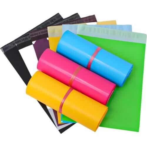 500Pcs/Lot 28cmx42cm Colorful Express Bag Poly Mailer Mailing Bag Envelope Self Adhesive Seal Plastic Bag Wholesale SN3674
