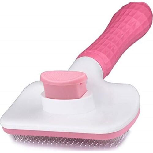 Automatic cleaning slider brush,suitable for dogs and cats, Pet Grooming Self Cleaning Slicker Brush Comb Hair Fur Shedding Tool
